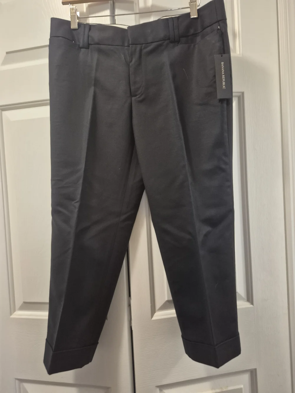 Banana Republic NWT Martin Fit Women’s Black Pants, Sz 12 P